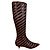 Botas Sonia Rykiel de salto kitten listradas em pelo de pônei Multicor - vista 2