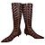Botas Sonia Rykiel de salto kitten listradas em pelo de pônei Multicor - vista 3
