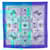 Hermès Hermes Carre 90 LA PRESENTATION Knight Horse Scarf Blue Multiple colors Silk  ref.2005393