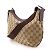 Borsa a Spalla in Tela GG Gucci Marrone - vista 2