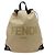 Fendi Canvas- und Leder-Rucksack Schwarz Beige
