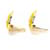 Hermès Hermes Gold and Yellow Cloisonné Clip Earrings Golden  - view 2