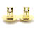 Hermès Hermes Gold and Yellow Cloisonné Clip Earrings Golden  - view 4