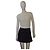 Gonna mini wrap in denim Ganni motivo zebra grigio scuro taglia 36 Grigio antracite