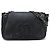 Borsa a spalla in pelle caviar nera Chanel Nero