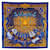 Hermès Écharpe Hermes Carre 90 CARPE DIEM Soie Bleu  ref.2005998