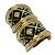 Orecchini a clip oro e verde Burberry - vista 2