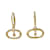 Céline Celine Triomphe Mobile Earrings Golden  ref.2006114
