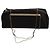 Gianni Versace Borsa in satin nero con cristalli