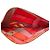Silk In Borsa Clutch in seta Petite H di Hermès a forma di cuore Rosso Bordò - vista 4