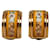 Hermès Hermes Gold Plated Enamel Cloisonné Earrings Golden  - view 1