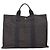 Hermès Hermes Air Line MM Tote Bag aus grauem Canvas Braun