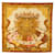 Hermès Écharpe Hermes Carre 90 GLORIA SOLI Soie Multicolore Jaune  ref.2006871