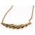 Collana Christian Dior metallo oro Auth FF6533 D'oro - vista 9