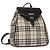 Mochila BURBERRY Nova Check de lona Beige Brown Auth ep7277 Castaño