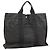 Hermès HERMES Handtasche Her Line MM Canvas Grau Silber Auth bs21952 Braun