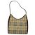 Borsa a Spalla Burberry Nova Check in Pelle PVC Beige Auth yk16862 - vista 2