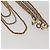 Collana Triple Twist Christian Dior in metallo dorato Auth am7605 D'oro - vista 3
