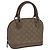 LOUIS VUITTON Monogramma Satin Piccola Borsa Alma Grigia M92147 LV Auth 108907 Marrone