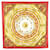 Hermès Foulard astrologique Hermes Carre 90 DIES ET HORE Soie Blanc Rouge Multicolore  ref.2007393