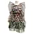 Autre Marque Kika Vargas Brown Multi Ruffle Trimmed Printed Mini Cocktail Dress Polyester  ref.2007613