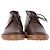 Botas desérticas con cordones Tod's en cuero marrón Castaño Roja - vista 2