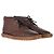 Botas desérticas con cordones Tod's en cuero marrón Castaño Roja - vista 4