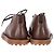 Botas desérticas con cordones Tod's en cuero marrón Castaño Roja - vista 5