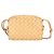 Bottega Veneta Mini Intrecciato Loop Sac à Bandoulière en Cuir d'Agneau Jaune