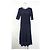 Vestido de longitud media Boss Hugo Boss en viscosa azul marino - vista 6
