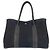 Hermès Hermes Garden Party PM Canvas-Leder Tote Schwarz