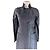 Valentino Garavani Blazer largo de lino y lana gris - vista 2