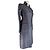 Valentino Garavani Blazer largo de lino y lana gris - vista 4