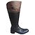 DMN Lederstiefel Schwarz Dunkelbraun