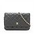 Chanel Black 2014 lambskin quilted Wallet on Chain
