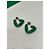 Orecchini Bottega Veneta Fold Verdi Argento Verde - vista 3