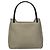 Borsa a spalla PRADA in pelle plastica grigia marrone scuro Auth bs21988 - vista 2