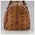 MCM Vicetos Logogram Mini Boston Bag in pelle PVC 2 vie marrone oro Auth ki5381 D'oro - vista 3