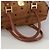 MCM Vicetos Logogram Mini Boston Bag in pelle PVC 2 vie marrone oro Auth ki5381 D'oro - vista 7