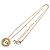 Collana Christian Dior metallo oro Auth FF6330 D'oro - vista 2