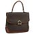 Céline Borsa a mano in tela Macadam CELINE in pelle PVC marrone Auth yk17101