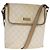 Gucci Borsa a spalla GG Supreme PVC Beige Oro 223666 Auth 108900 D'oro
