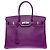 Hermès Sac HERMES Birkin 35 en Cuir Violet - 102471 - vue 3