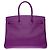 Hermès Sac HERMES Birkin 35 en Cuir Violet - 102471 - vue 4