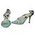 Emilio Pucci Kitten Heels Leder blau beige