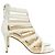 Sandali caged con cinturini Giuseppe Zanotti in pelle bianca Bianco Crudo