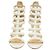 Sandali caged con cinturini Giuseppe Zanotti in pelle bianca Bianco Crudo - vista 2