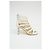 Sandali caged con cinturini Giuseppe Zanotti in pelle bianca Bianco Crudo - vista 8