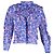 Blusa floral Isabel Marant Étoile Vega en algodón plisado azul eléctrico