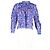 Blusa floral Isabel Marant Étoile Vega en algodón plisado azul eléctrico - vista 4